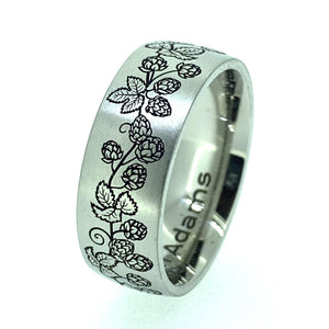 Custom Engraved Titanium Ring - Alchemy Metalworks 