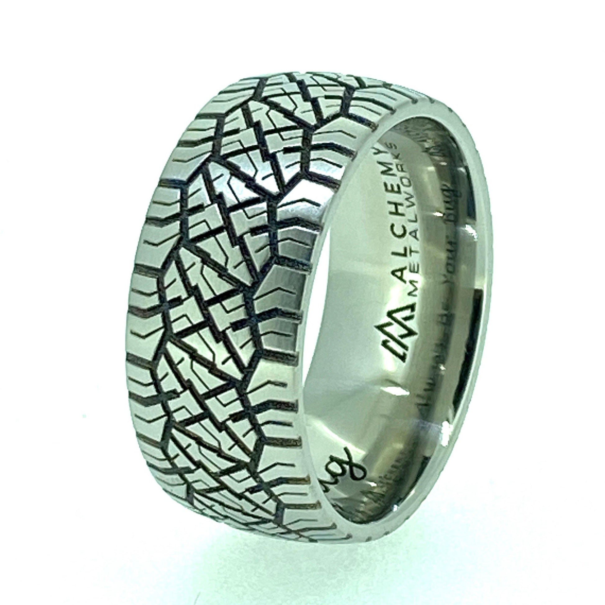 Custom Engraved Titanium Ring - Alchemy Metalworks 